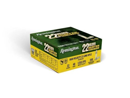 Náboj kulový Remington, Golden Hunter, .22LR, 40GR (2,6g), Plated Hollow Point, balení 550