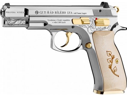 Pistole samonabíjecí CZ, Model: 75B, Ráže: 9mm Luger, Limitovaná edice Řád Bílého lva