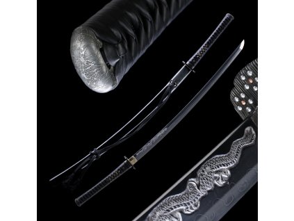 4011 katana kokushibyo z japonske oceli tamahagane oboustranne horimono