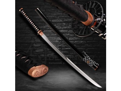 katana Sakura Copper T 10 Choji hamon Kanmuro Otoshi (Unokubi) ST 142 1