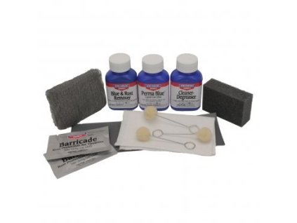 Přípravek Birchwood Casey, Gun Blue Kit, sada pro černění a opravu povrchu zbraní, tekutý