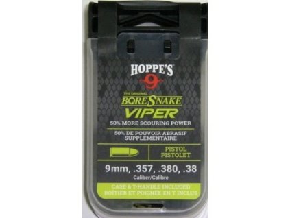 Čistící šňůra Hoppe's, Boresnake VIPER pro krátké kulové zbraně ráže 9mm, .380", .357" atd