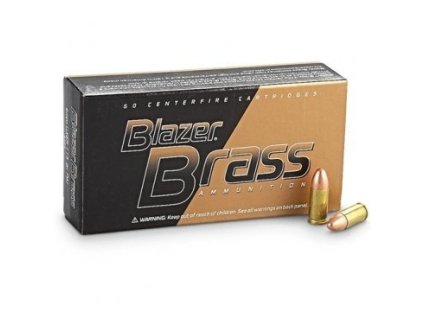 Náboj kulový CCI, Blazer Brass, 9mm Luger, 124GR (8,0g), FMJ