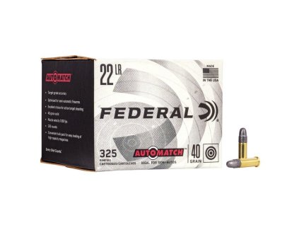 Náboj kulový Federal, Champion Auto Match, .22LR, 40GR (2,6g), Solid, balení 325ks