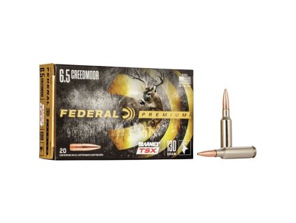 Náboj kulový Federal, Premium, 6,5mm Creedmoor, 130GR (8,4g), Barnes TSX