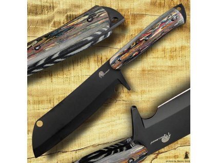 Kovaná bushcraft a outdoor mačeta Dellinger Ravenage z oceli  D2