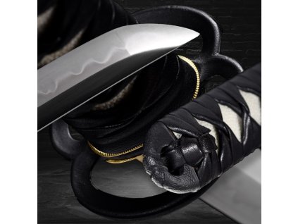 5142 musashi japanese katana t 10 steel yokote sanbonsugi hamon
