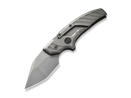 Multifunkční nůž a dýka WEKNIFE Typhoeus Grey s titanovou rukojetí a čepelí stonewashed.