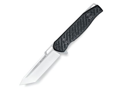 Zavírací nůž Dellinger Tanto Attack S35VN Powder Steel, rukojeť z karbonových vláken