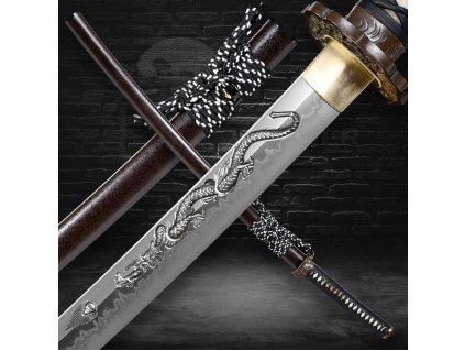 5148 rozenhiru japanese katana t 10 steel horimono yokote choji midare hamon