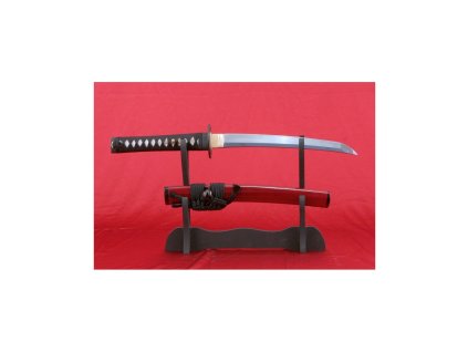 Funkční replika tanto Enoki 0,99 Shaku, uhlíková ocel AISI 1095, reálný hamon Choji, Diamond Shaped Yokote