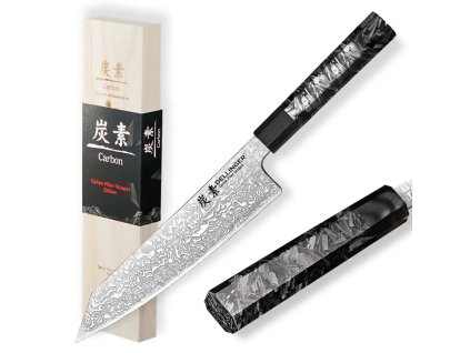 nůž Bunka Chef 8,5 Dellinger Carbon Fiber Octagon 6