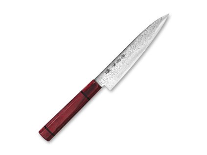 Japonský nůž Petty 135 mm Kanetsune Damascus Minamo-Kaze series