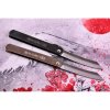 Japonský nůž Higonokami "M" Chrom – ocel SK-5, s mosaznou rukojetí i