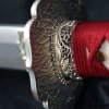 Funkční replika samurajského meče katana Arashinoumi 2,34 Shaku, skládaná uhlíková ocel AISI 1075, reálný hamon Choji, diamonf shaped Yokote g