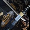 5067 katana tori z prekladane oceli aisi 1075 s realnym hamonem