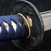 Špičková replika samurajského meče katana Yudragon 2,20 Shaku, uhlíková ocel T-10, reálný Suguha hamon, diamond shaped Yokote h
