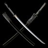 5058 7 k un japanese sword t 10 steel yokote choji hamon