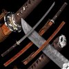 4926 mokuzai japanese katana t 10 steel yokote real hitatsura hamon