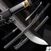 5127 umebachi japanese katana t 10 steel yokote choji hamon