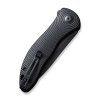 Zavírací nůž CIVIVI Synergy3 s černou rukojetí G10 a čepelí v úpravě Black Stonewashed c