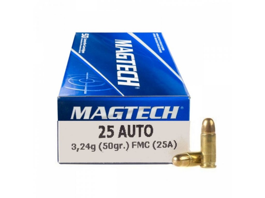 Náboj Magtech 6,35 Browning FMJ 3,24 g
