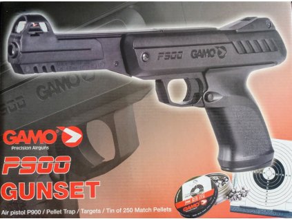 VZDUCHOVÁ PISTOLE GAMO P900 GUNSET (+LAPAČ+TERČE+DIABOLKY)