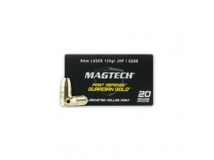 Náboj kulový Magtech, First Defense Guardian Gold, 9mm Luger, 124GR (8g), JHP