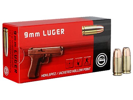 Náboj Geco 9 mm Luger JHP 7,5 g