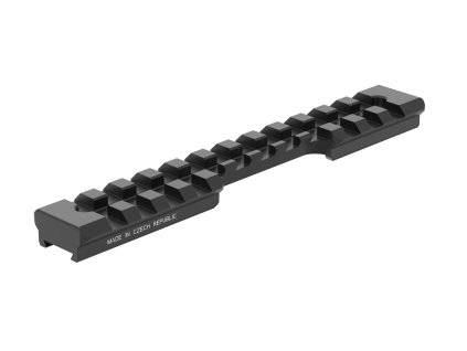 Weaver - picatinny lišta malorážky CZUB ZKM 452 pro montáž, délka 135 mm - lišta ocelová