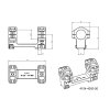 Montáž puškohledu pro kulovnice CZ 557 SHORT - objímka ø30mm, sklon 0 MOA, hranaté provedení