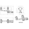 Precizní předsazená taktická JKN montáž Ø 30 mm, výška 47 mm, 0 MOA, předsazení 59 mm (2,3“), AR 15