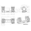 Montáž puškohledu pro velkorážní zbraně - objímka ø34mm – sklon 25MOA – s polohovací libelou
