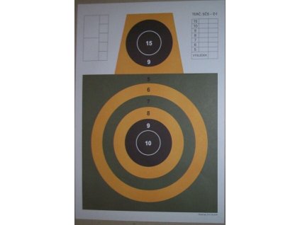 Terč SČS - D1 papoušek