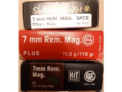 Náboje 7mm Rem Mag