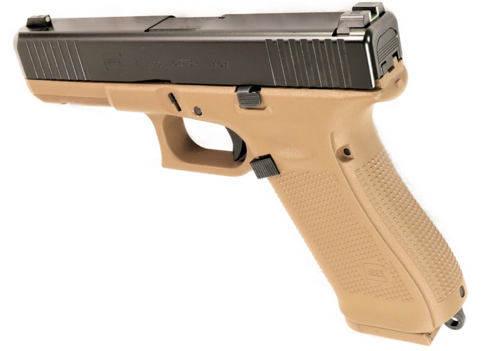 Pistole Glock 17 Výrobní provedení: Glock 17 Gen.5 FR FS/Coyote