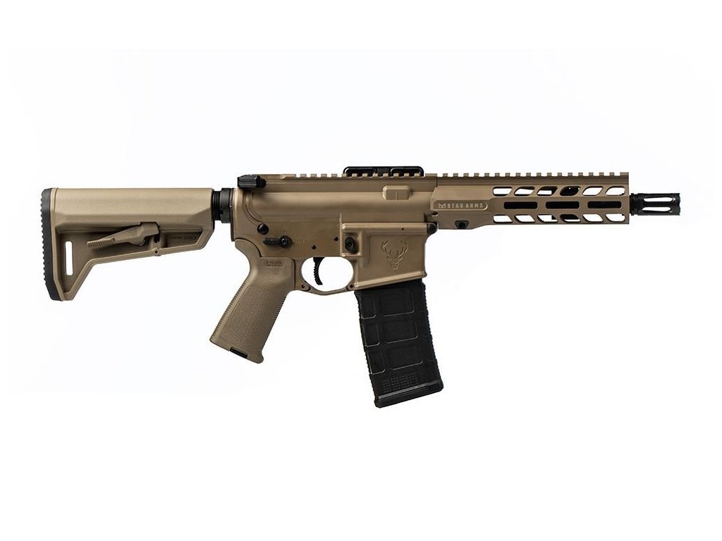 Puška sam. Stag Arms, Mod.: STAG 15 Enhanced Duty SBR LH, Ráže: .223 Rem, hl.: 7,5", FDE