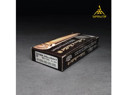 223 Rem SP, S&B 3,6 g / 55 grs Náboj, střelivo Sellier & Bellot (množství 1ks)