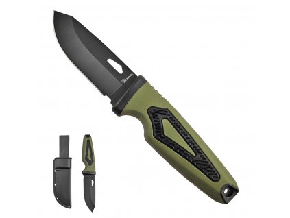 Taktický pevný nůž "SOLDIER GREEN" s plastovým pouzdrem