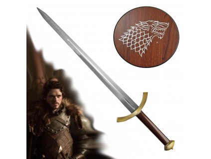 Meč Krále Severu "SWORD OF ROB STARK" s plaketou - Game of Thrones