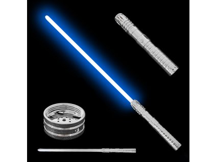 Světelný meč "BORN WITH THE FORCE" Plně kontaktní! Multi-color!!! Silver