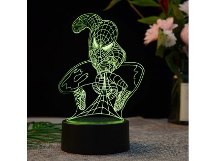 21978 1 3d akrylova stolni lampicka spider man marvel