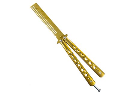 Tréninkový motýlek s hřebenem "GOLDEN COMB" zlatý