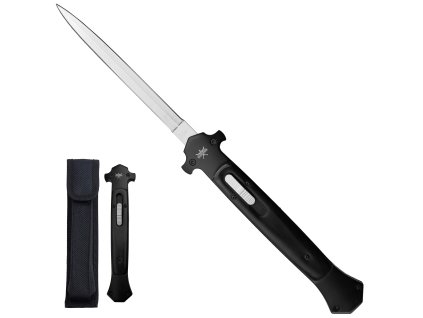Vystřelovací OTF nůž "WOODBLACK STILETTO"