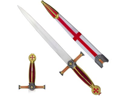Zdobná dýka "TEMPLAR CROSS" s pochvou