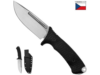 Armádní pevný nůž "EREBUS - STONEWASHED" s kydexovým pouzdrem