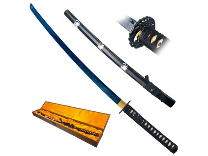 24333 honosna funkcni katana blue magma s bohatym prislusenstvim