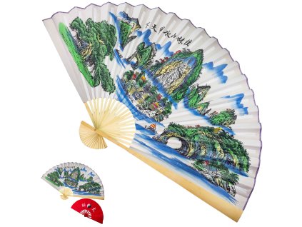 Velký čínský vějíř "SHAN SHUI"