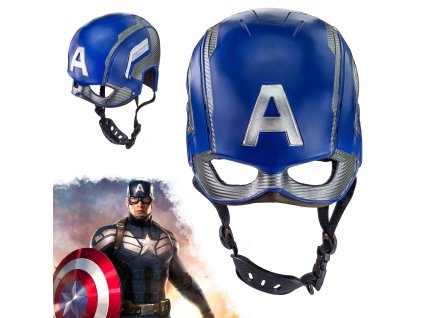 Detailní helma "KAPITÁN AMERIKA" plně nositelná - Marvel/Avengers
