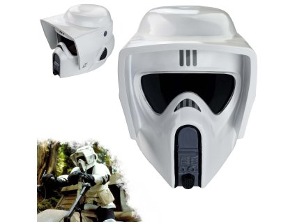 Detailní helma "SCOUT TROOPER" plně nositelná - Star Wars